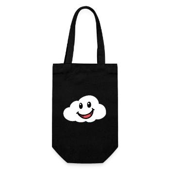 Emotions Feelings Friendly Cloud Sky - Gift Bag for Bottles - black - Front