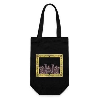 Builder Property Marktler Build Renovate House - Gift Bag for Bottles - black - Front