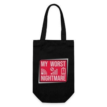 Shield my worst nightmare - Gift Bag for Bottles - black - Front