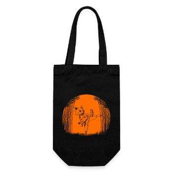 Petit panda - Sac à bouteille - noir - Devant