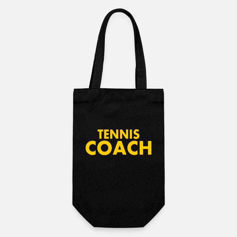 Tennis coach - Geschenkbeutel für Flaschen - Schwarz