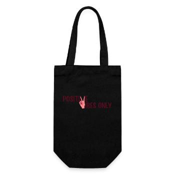 Positive Vibes Only Girl - Gift Bag for Bottles - black - Front