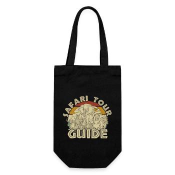 Safari Tour Guide Costume Africa Zoo Tour Tour - Gift Bag for Bottles - black - Front