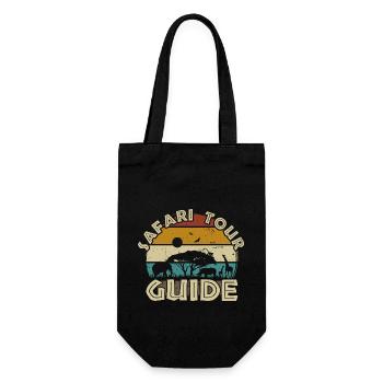 Safari Tour Guide Costume Africa Zoo Tour Tour - Gift Bag for Bottles - black - Front