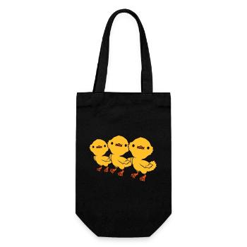 3 Ducklings Friends Team - Gift Bag for Bottles - black - Front