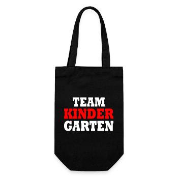Team kindergarten - Geschenkbeutel für Flaschen - Schwarz - Vorne