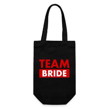Team bride - Geschenkbeutel für Flaschen - Schwarz - Vorne
