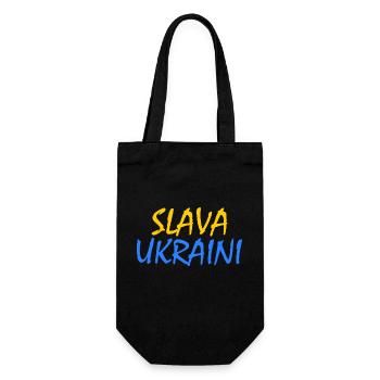 Slava ukraini - Gift Bag for Bottles - black - Front