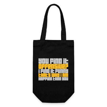 Vous trouvez cela offensant - Sac à bouteille - noir - Devant
