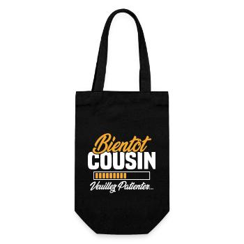 bientôt cousin veuillez patienter - Sac à bouteille - noir - Devant