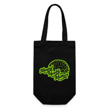 la santé mentale compte citation - Sac à bouteille - noir - Devant