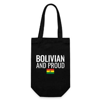 Bolivien et fier Bolivie drapeau bolivien - Sac à bouteille - noir - Devant