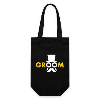 Groom - Geschenkbeutel für Flaschen - Schwarz - Vorne