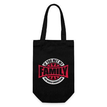 you would understand quote - Gift Bag for Bottles - black - Front