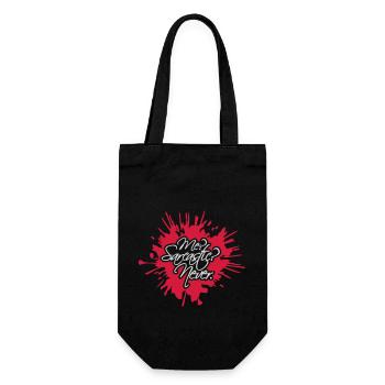 me sarcastic never quote - Gift Bag for Bottles - black - Front