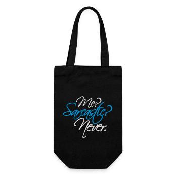 me sarcastic never quote - Gift Bag for Bottles - black - Front