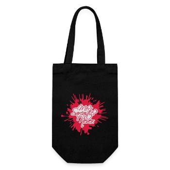 me sarcastic never quote - Gift Bag for Bottles - black - Front