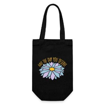 the day you deserve - Gift Bag for Bottles - black - Front