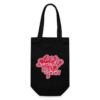 me sarcastic never quote - Gift Bag for Bottles - black - Front