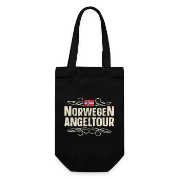 Norwegen Angeltour - Geschenkbeutel für Flaschen - Schwarz - Vorne