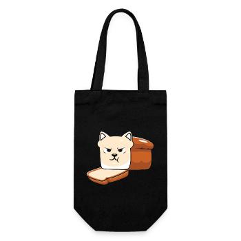 Halloween Katze Hexe - Geschenkbeutel für Flaschen - Schwarz - Vorne