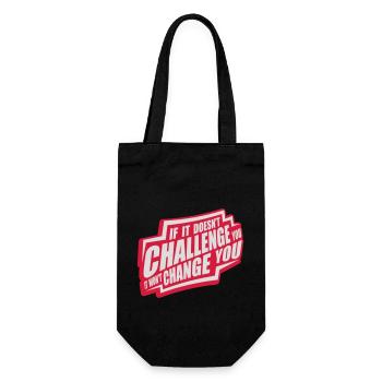 Workout Fitness Motivation Quote - Gift Bag for Bottles - black - Front