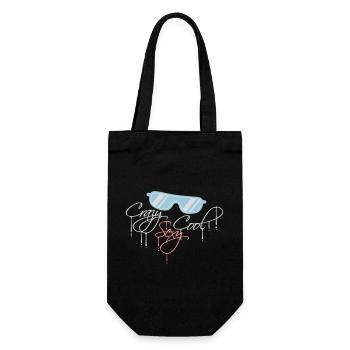 crazy sexy cool Design - Geschenkbeutel für Flaschen - Schwarz - Vorne