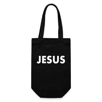 Jesus - Geschenkbeutel für Flaschen - Schwarz - Vorne