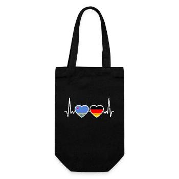 Aruba Deutschland Flagge Arubaner Deutscher - Geschenkbeutel für Flaschen - Schwarz - Vorne