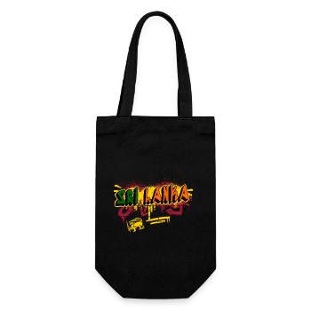 Sri Lanka Graffiti Design - Geschenkbeutel für Flaschen - Schwarz - Vorne