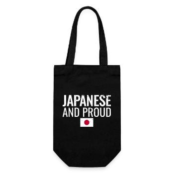 Japanese And Proud Japan Japanese Flag Japanese - Gift Bag for Bottles - black - Front
