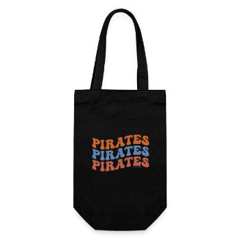 Pirates pour toujours fun original design vagues - Sac à bouteille - noir - Devant