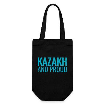 Kazakh et fier Kasachstan Kasachisch Kasache - Sac à bouteille - noir - Devant