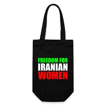 Freedom for iranian women - Geschenkbeutel für Flaschen - Schwarz - Vorne
