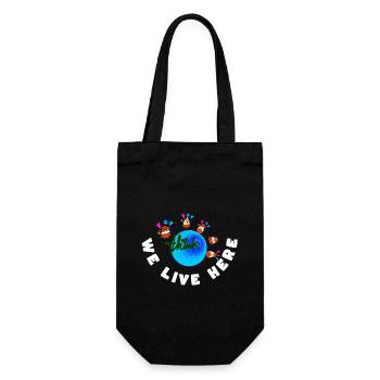 Earth Saying - Gift Bag for Bottles - black - Front
