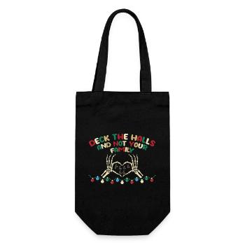Christmas Santa Claus Gifts - Gift Bag for Bottles - black - Front