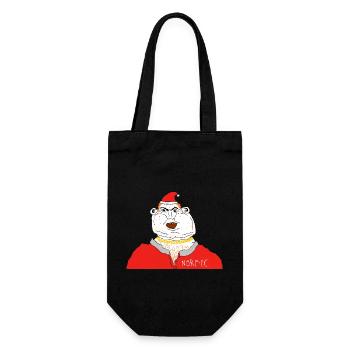 norf fc santa no text - Gift Bag for Bottles - black - Front