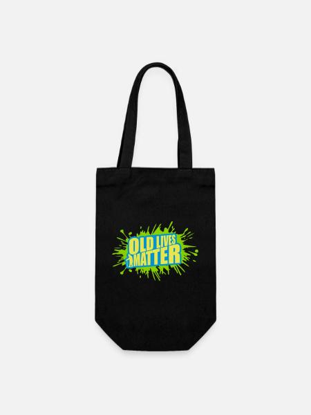 old lives matter Zitat - Geschenkbeutel für Flaschen - Schwarz