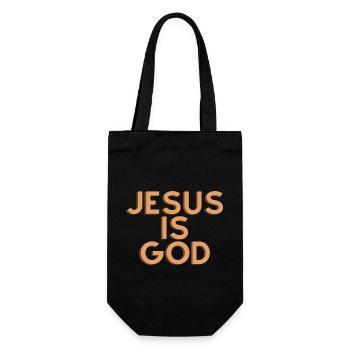 Jesus Is God - Christian Quote - Gift Bag for Bottles - black - Front