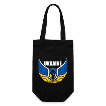 Logo de l’Ukraine - Sac à bouteille - noir - Devant