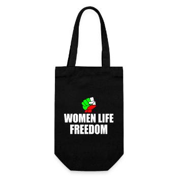 Women life freedom iran - Geschenkbeutel für Flaschen - Schwarz - Vorne