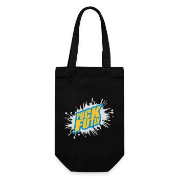 puck futin logo design - Gift Bag for Bottles - black - Front