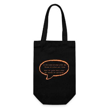 Grits under the cap - Gift Bag for Bottles - black - Front