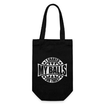 I shaved my balls - Gift Bag for Bottles - black - Front