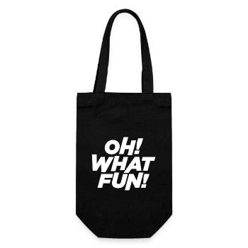 Oh What Fun - Gift Bag for Bottles - black - Front