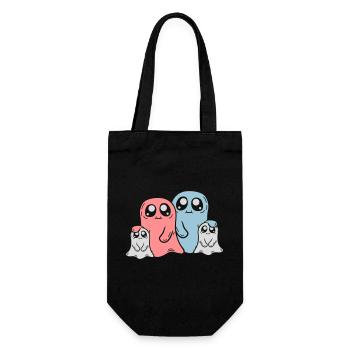 Enfants Parents Fantômes Famille - Sac à bouteille - noir - Devant