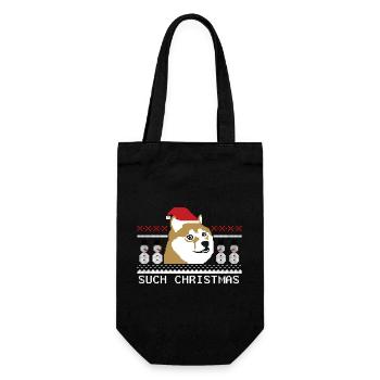 Père Noël moche - Sac à bouteille - noir - Devant