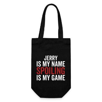 Jerry ist mein Name Verderben ist mein Spiel - Geschenkbeutel für Flaschen - Schwarz - Vorne