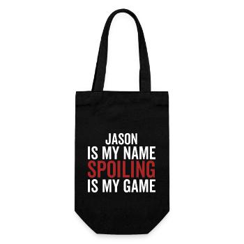 Jason est mon nom Spoiling est mon jeu - Sac à bouteille - noir - Devant