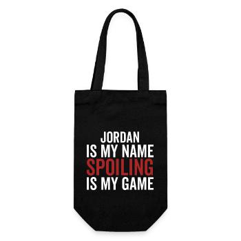Jordanien ist mein Name Verderben ist mein Spiel - Geschenkbeutel für Flaschen - Schwarz - Vorne